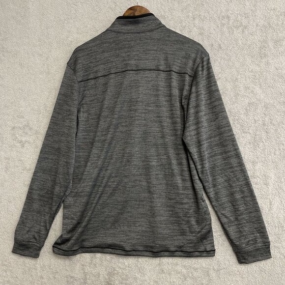 NEW Pebble Beach Men's M Performance Gray Quarter-Zip Pullover Sweatshirt - Picture 3 of 10